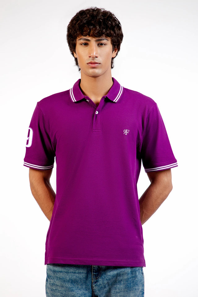 Tipping Collar Embroidered Polo