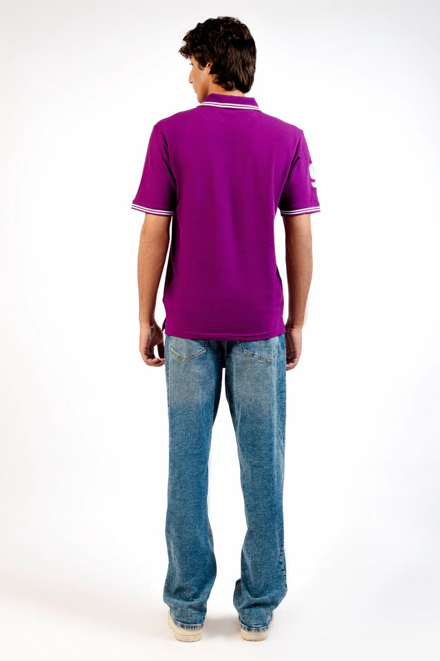 Tipping Collar Embroidered Polo