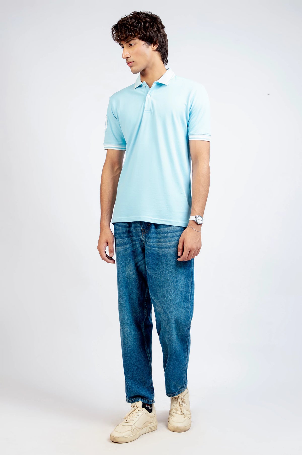 Jacquard Collar Polo