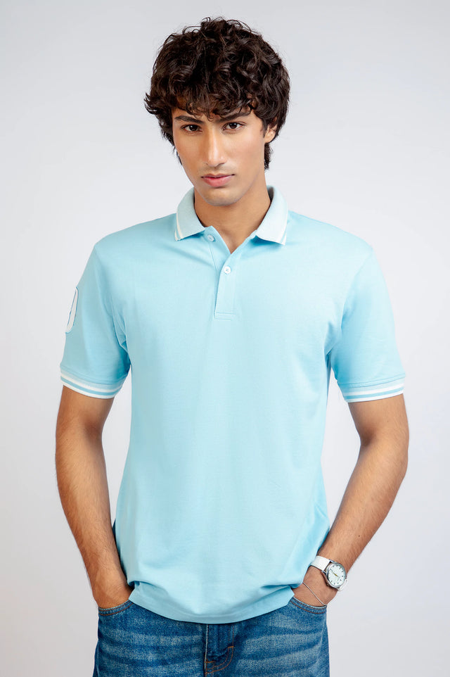 Jacquard Collar Polo