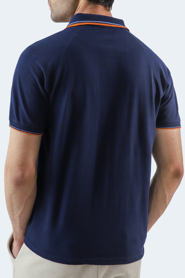 Tipping Collar Zipper Polo