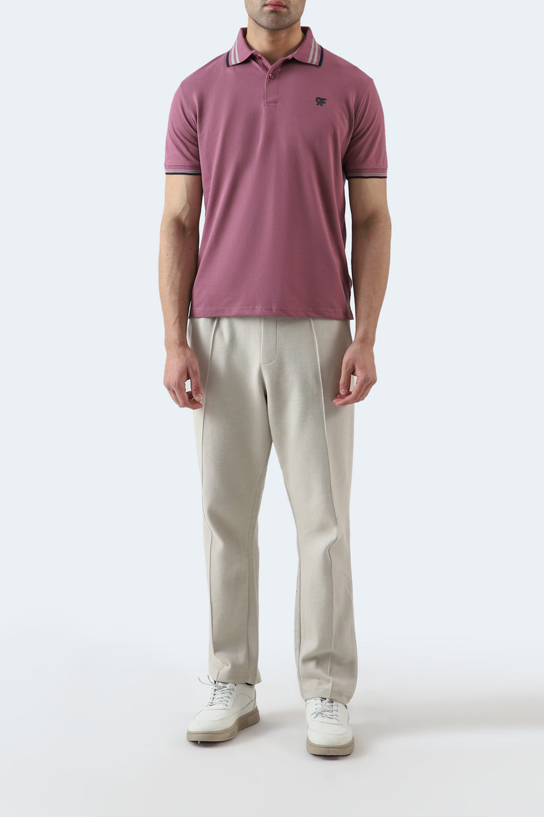 Tipping Collar Embroidered Polo