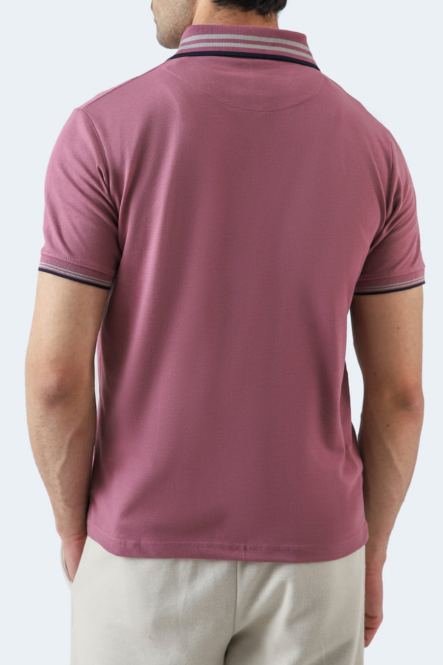 Tipping Collar Embroidered Polo