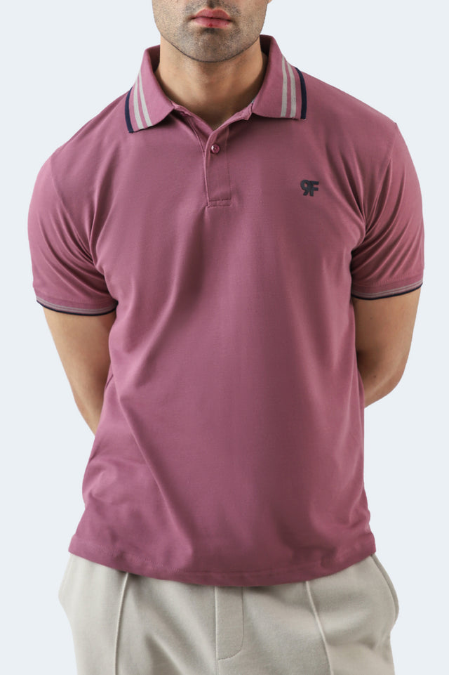 Tipping Collar Embroidered Polo