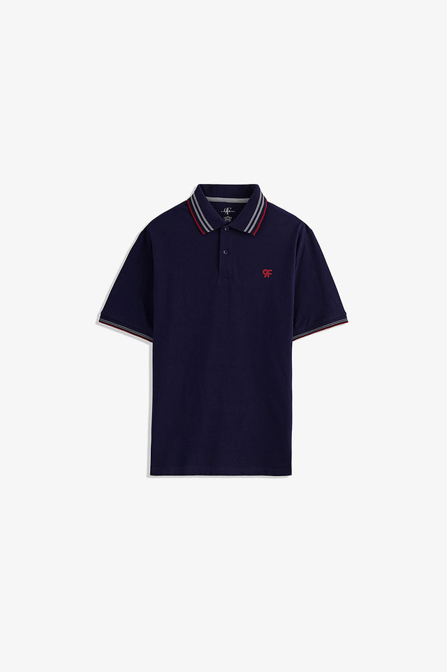 Tipping Collar Embroidered Polo
