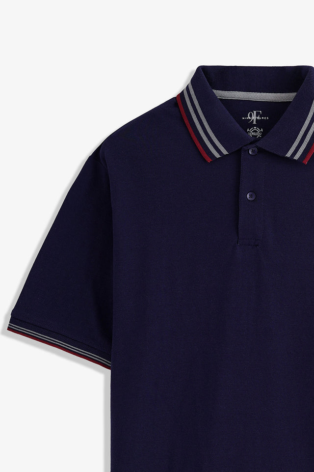 Tipping Collar Embroidered Polo