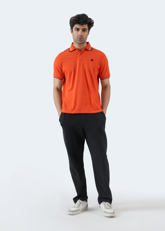 Tipping Collar Embroidered Polo