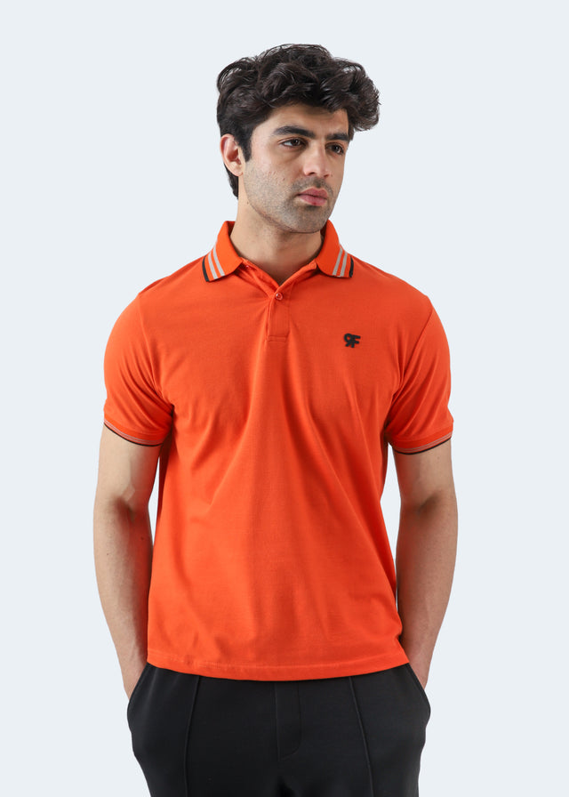 Tipping Collar Embroidered Polo