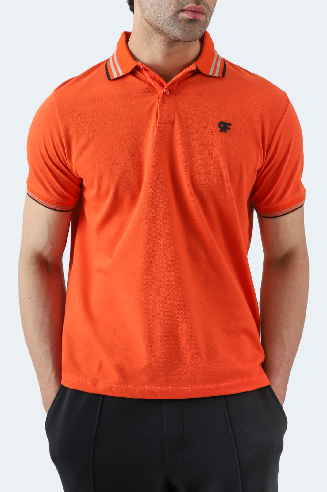 Tipping Collar Embroidered Polo