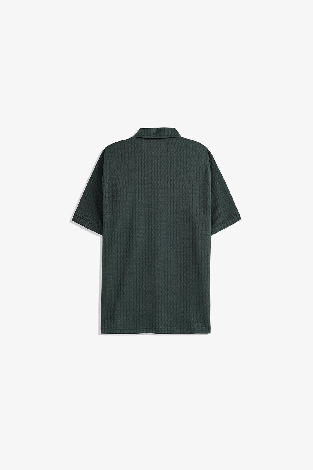 Textured Zipper Polo