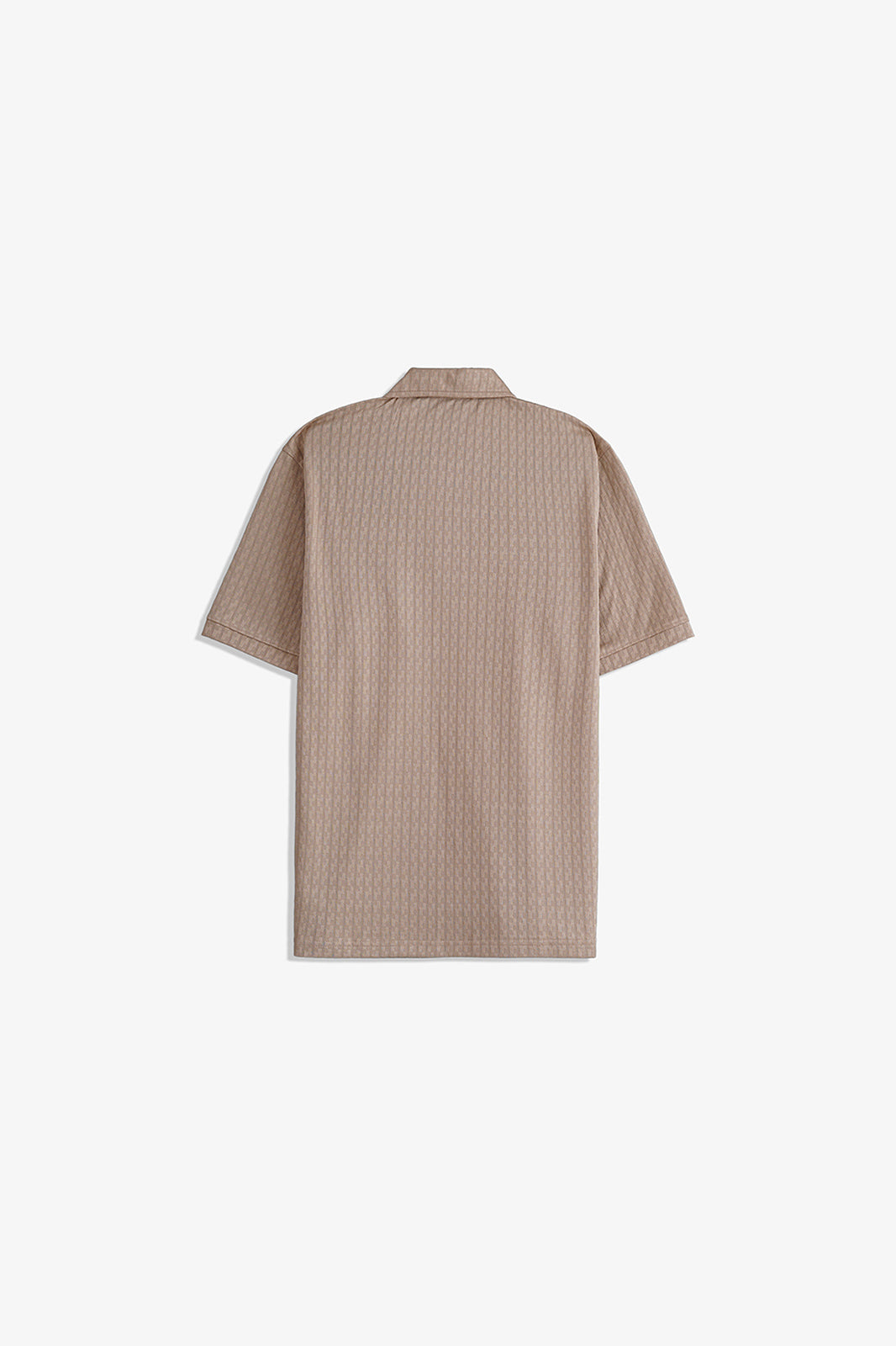 Textured Zipper Polo
