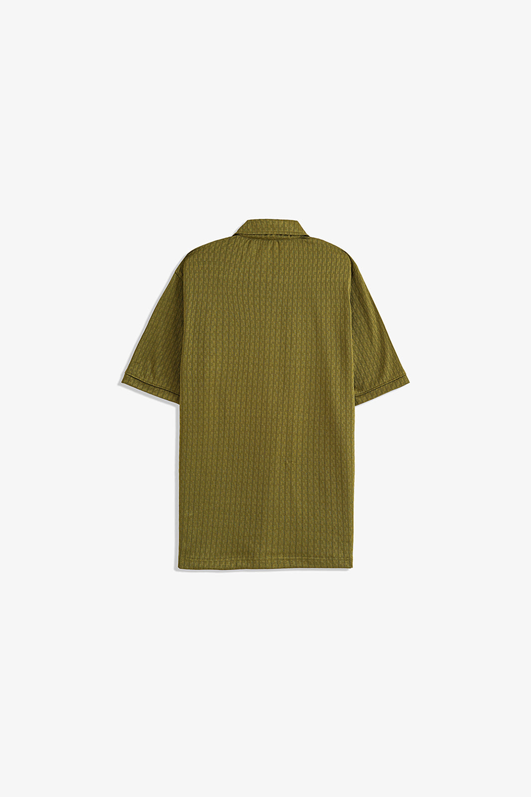 Textured Zipper Polo