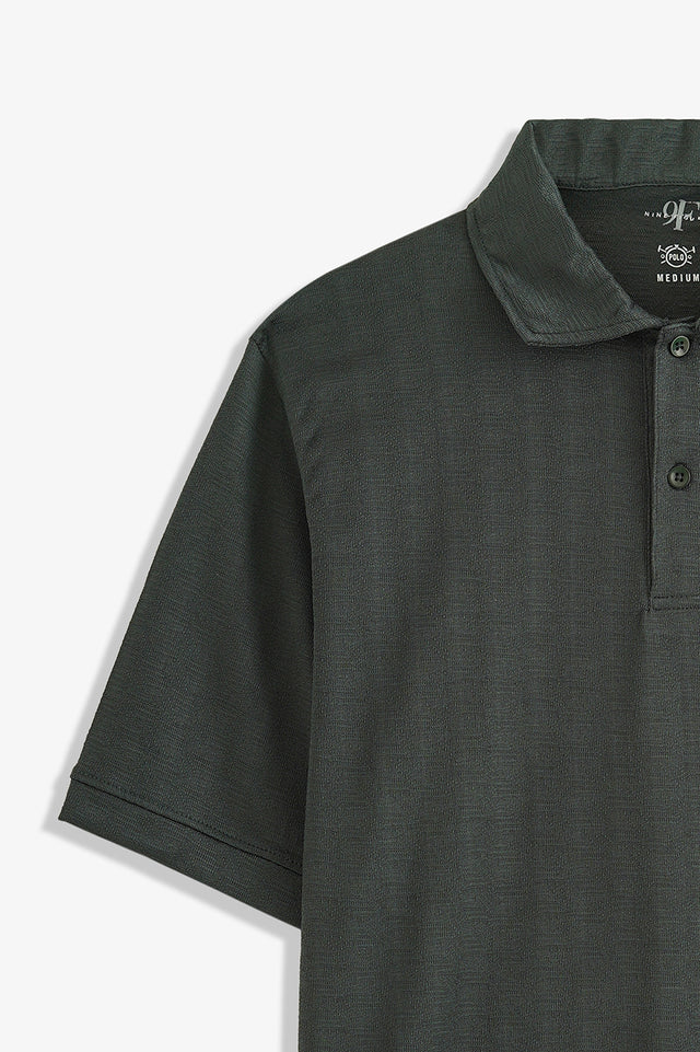 Textured Basic Polo