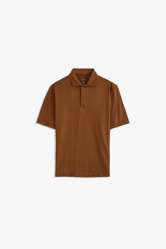 Textured Basic Polo