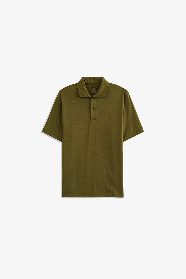 Textured Basic Polo