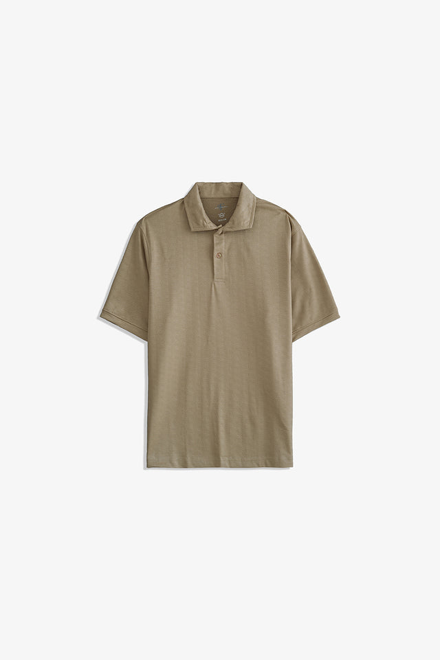Textured Basic Polo