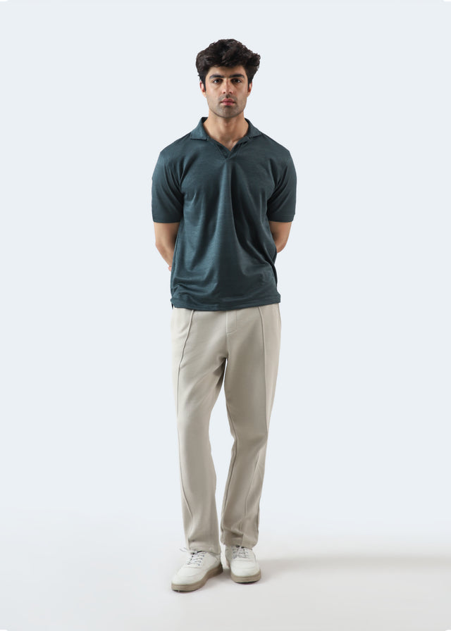 Johnny Collar Textured Polo