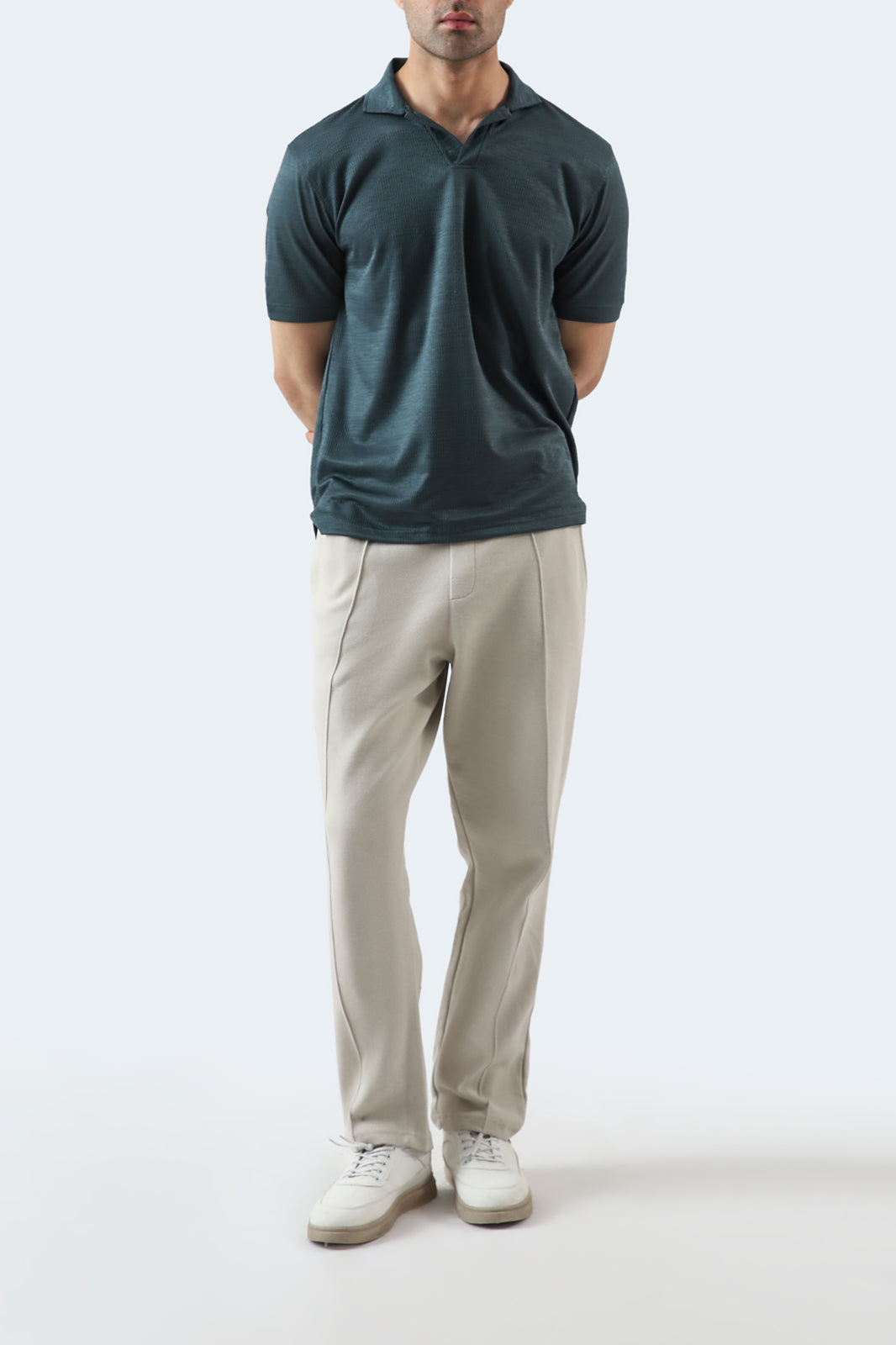 Johnny Collar Textured Polo