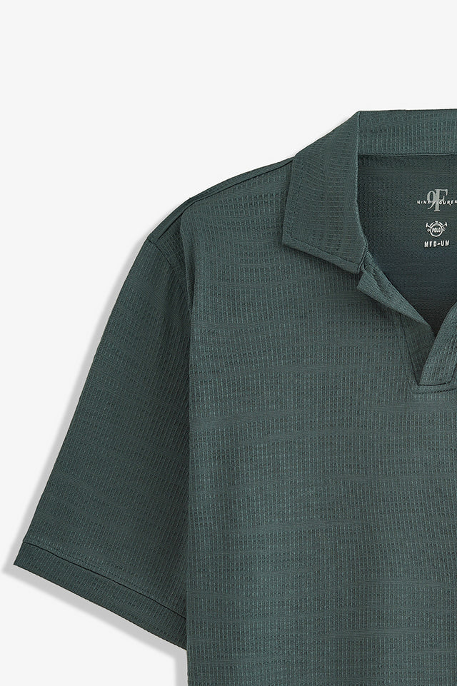 Johnny Collar Textured Polo