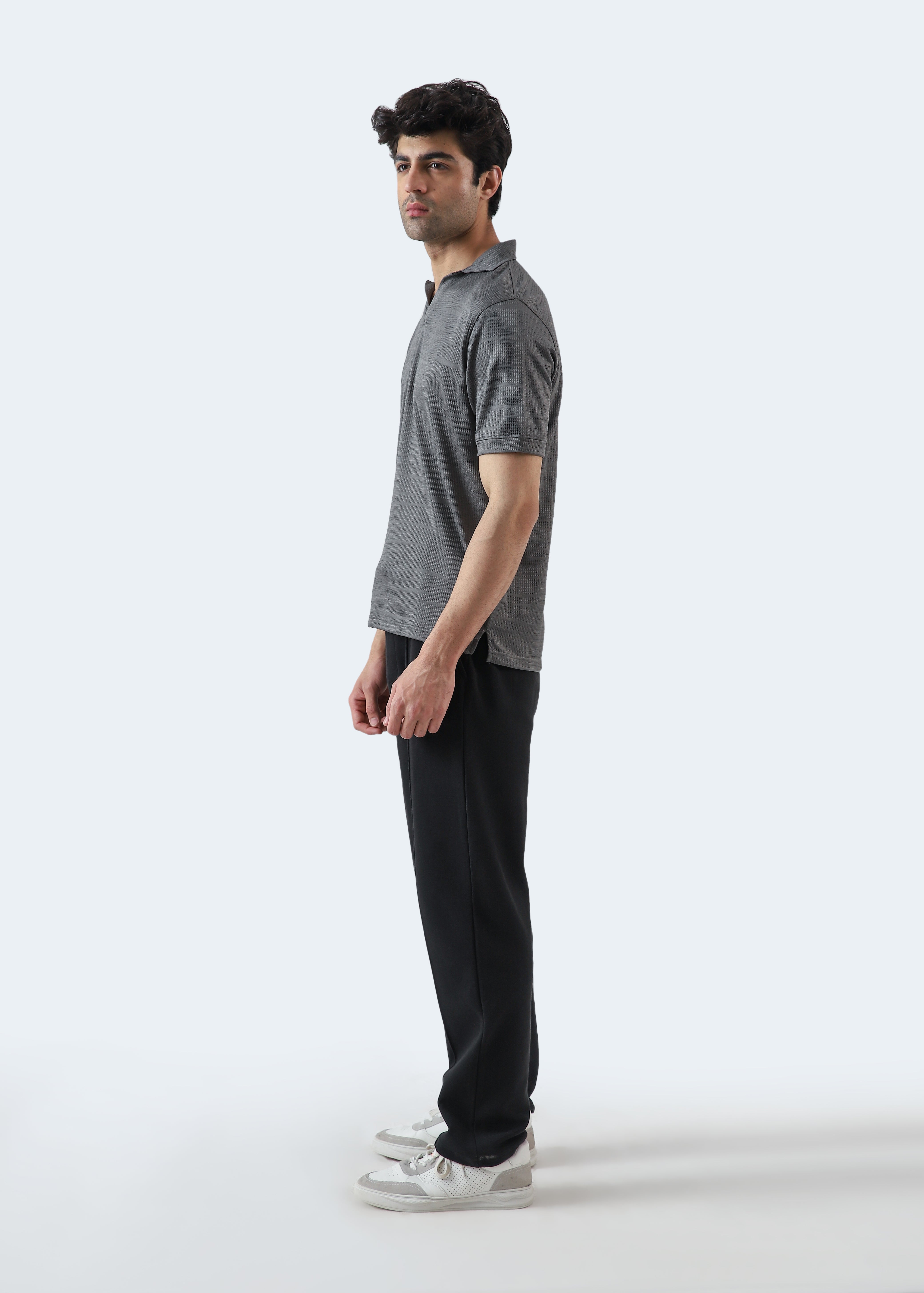 Johnny Collar Textured Polo