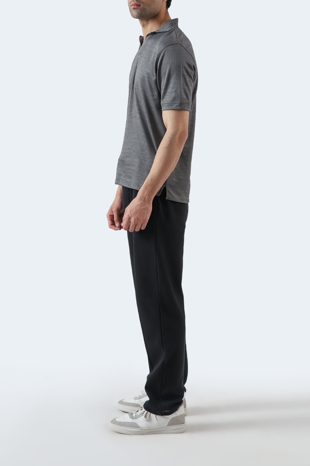 Johnny Collar Textured Polo