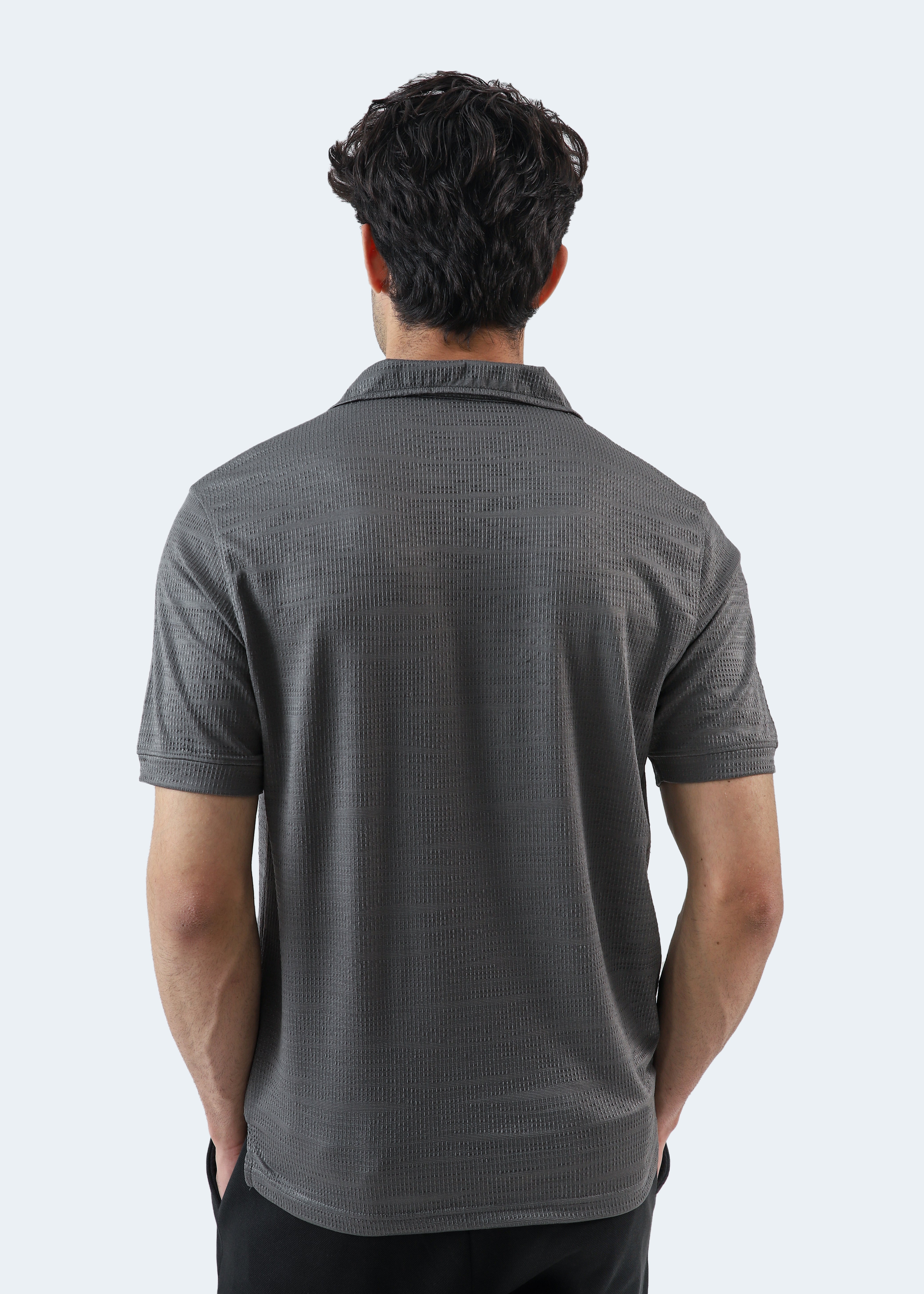 Johnny Collar Textured Polo
