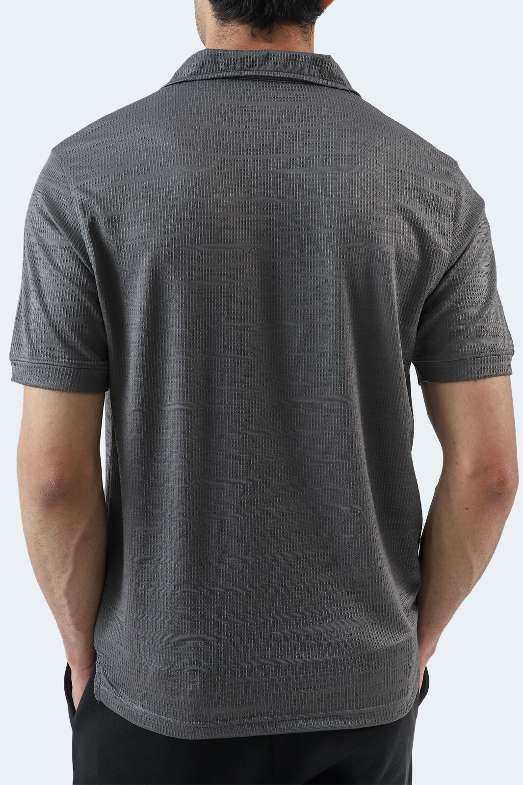 Johnny Collar Textured Polo