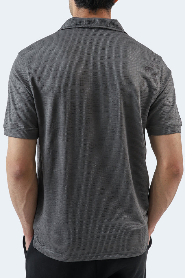 Johnny Collar Textured Polo