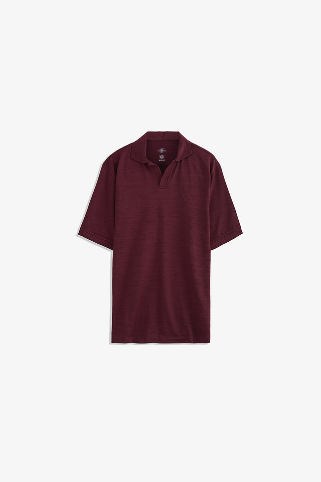 Johnny Collar Textured Polo