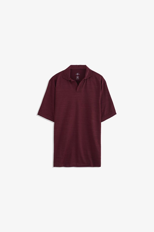 Johnny Collar Textured Polo