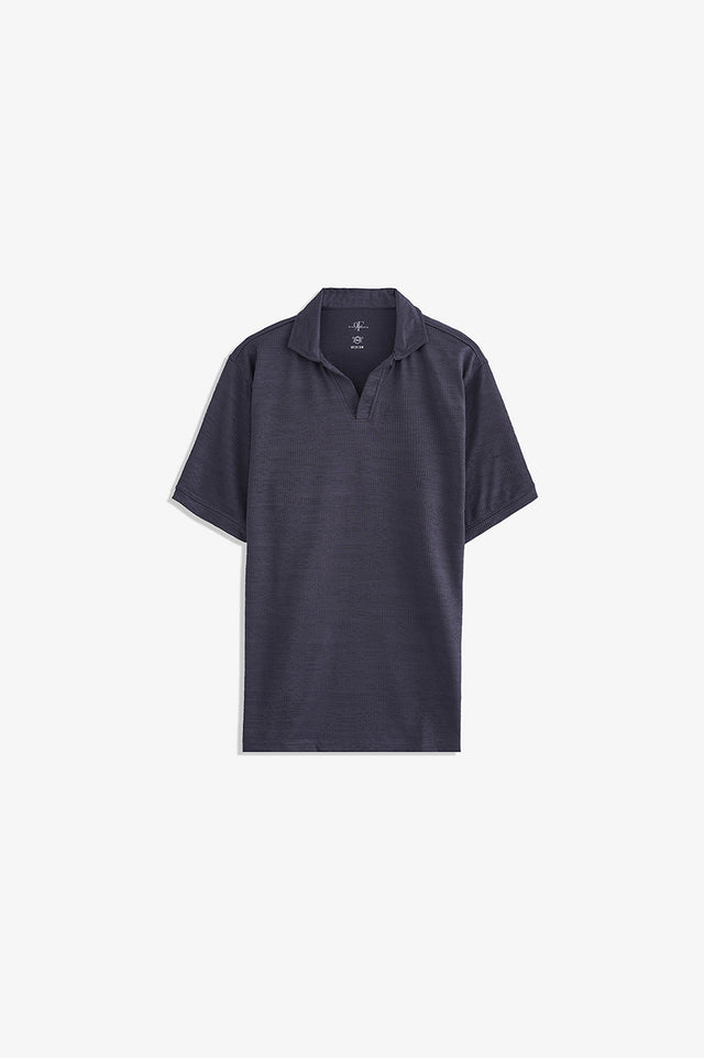 Johnny Collar Textured Polo