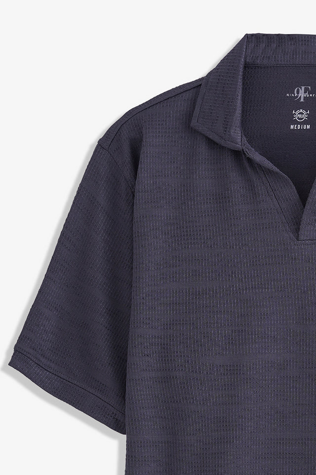 Johnny Collar Textured Polo