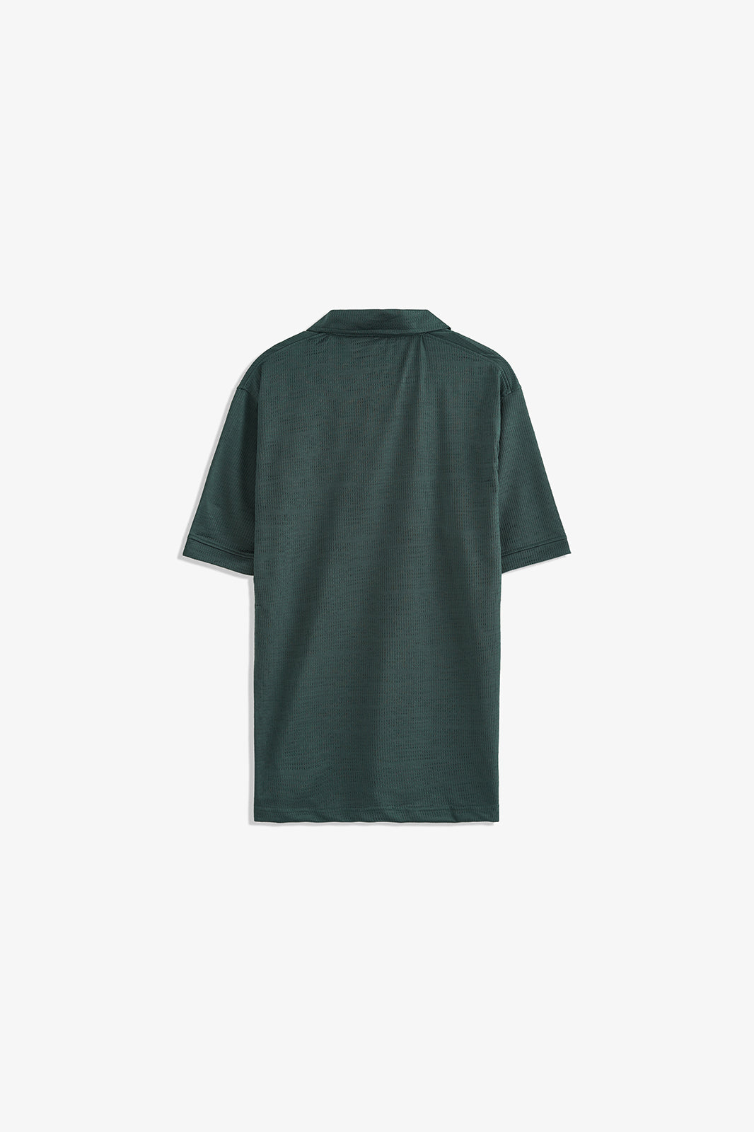 Double Placket Textured Polo