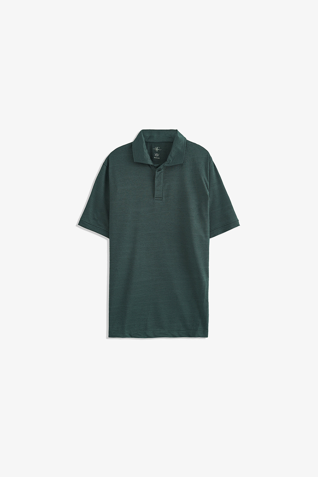 Double Placket Textured Polo