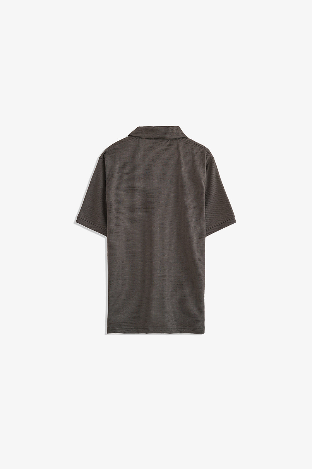Double Placket Textured Polo