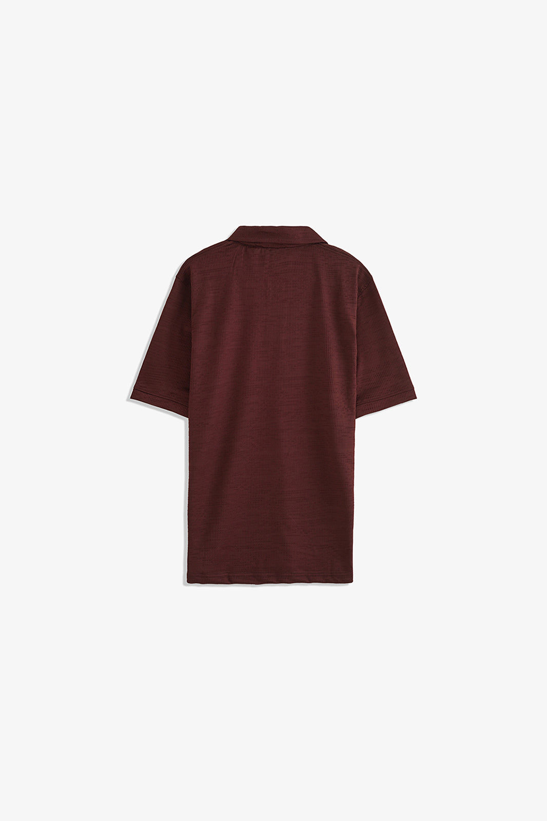 Double Placket Textured Polo