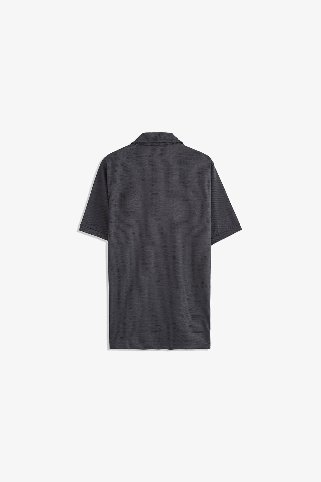 Double Placket Textured Polo