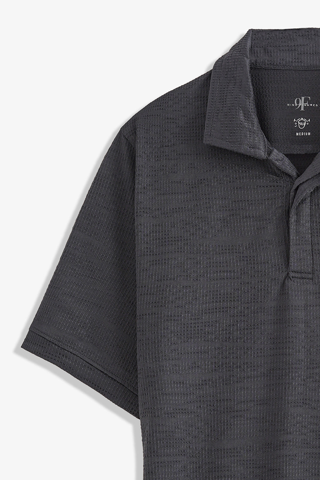 Double Placket Textured Polo