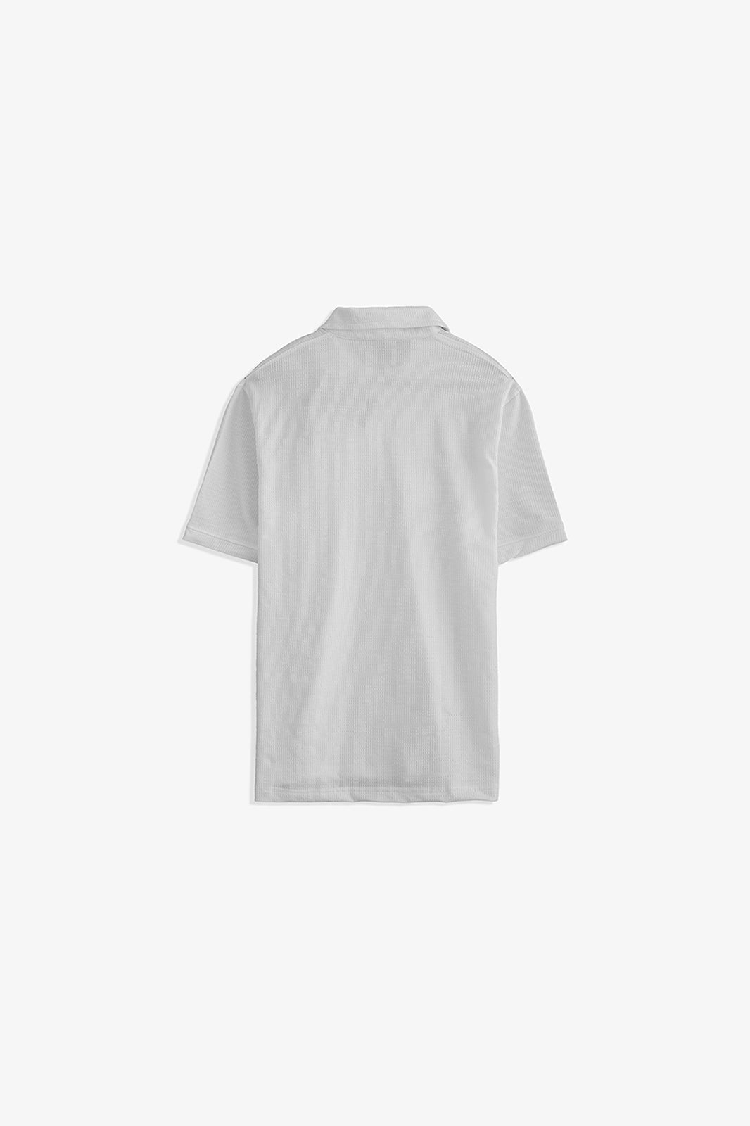 Double Placket Textured Polo