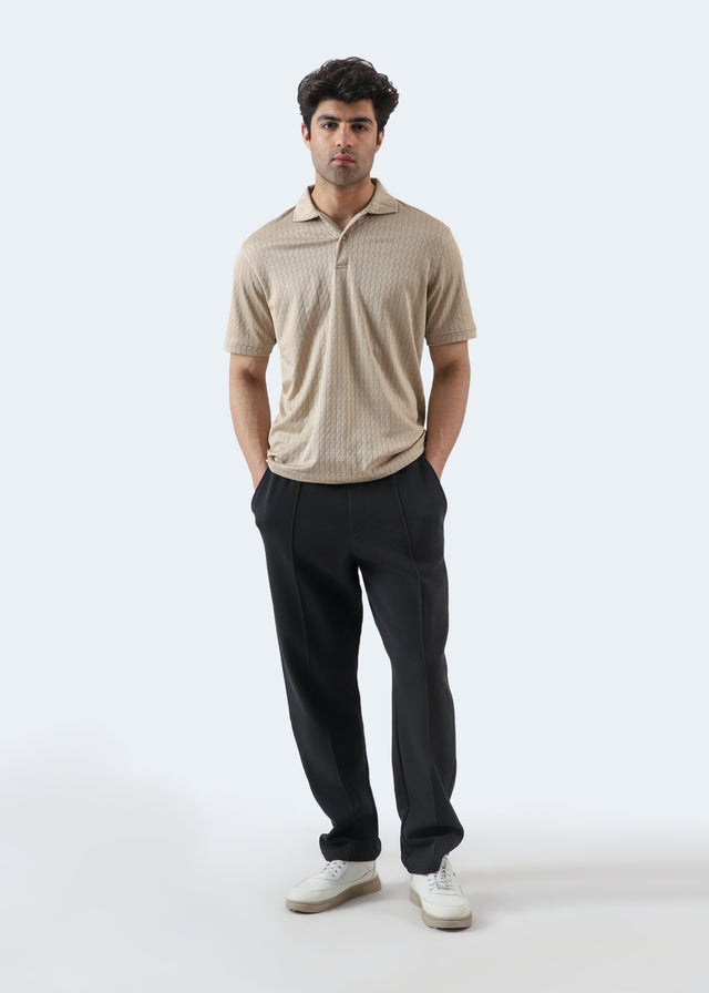 Textured Basic Polo