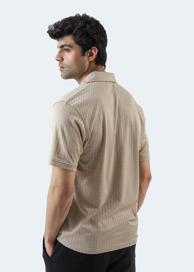 Textured Basic Polo