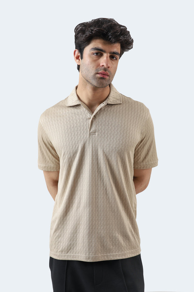 Textured Basic Polo