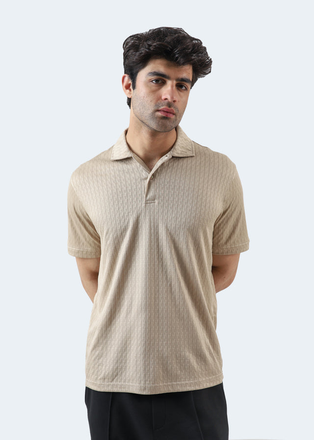 Textured Basic Polo