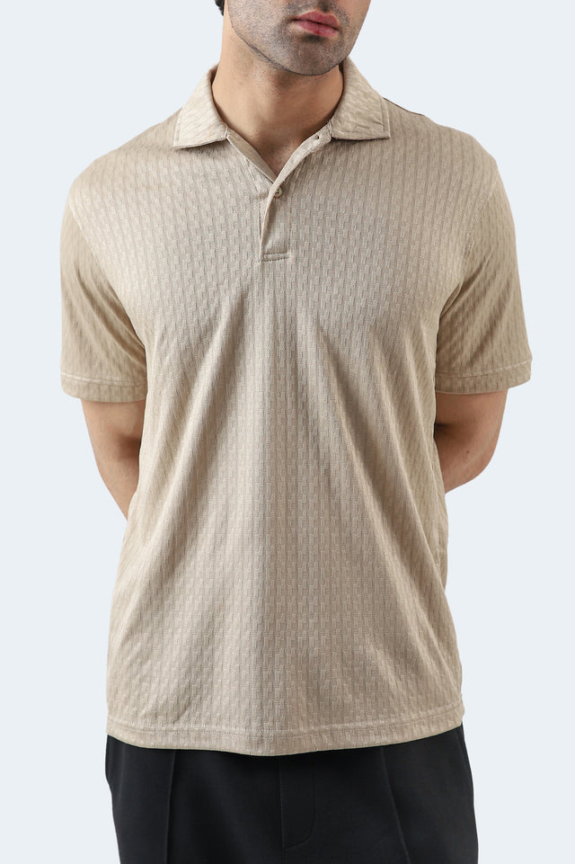 Textured Basic Polo