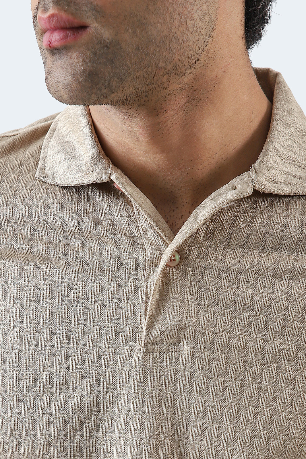 Textured Basic Polo