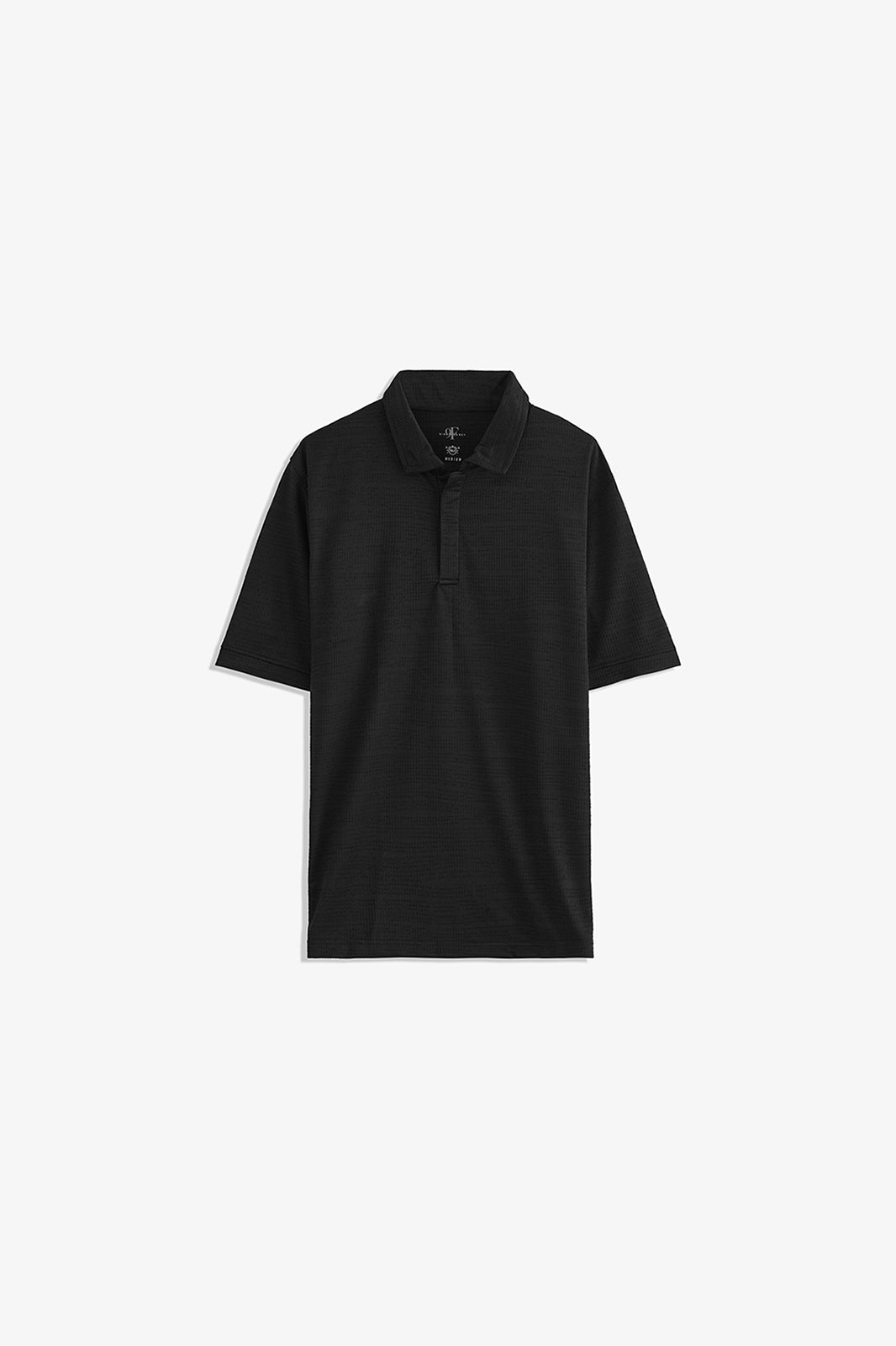 Double Placket Textured Polo