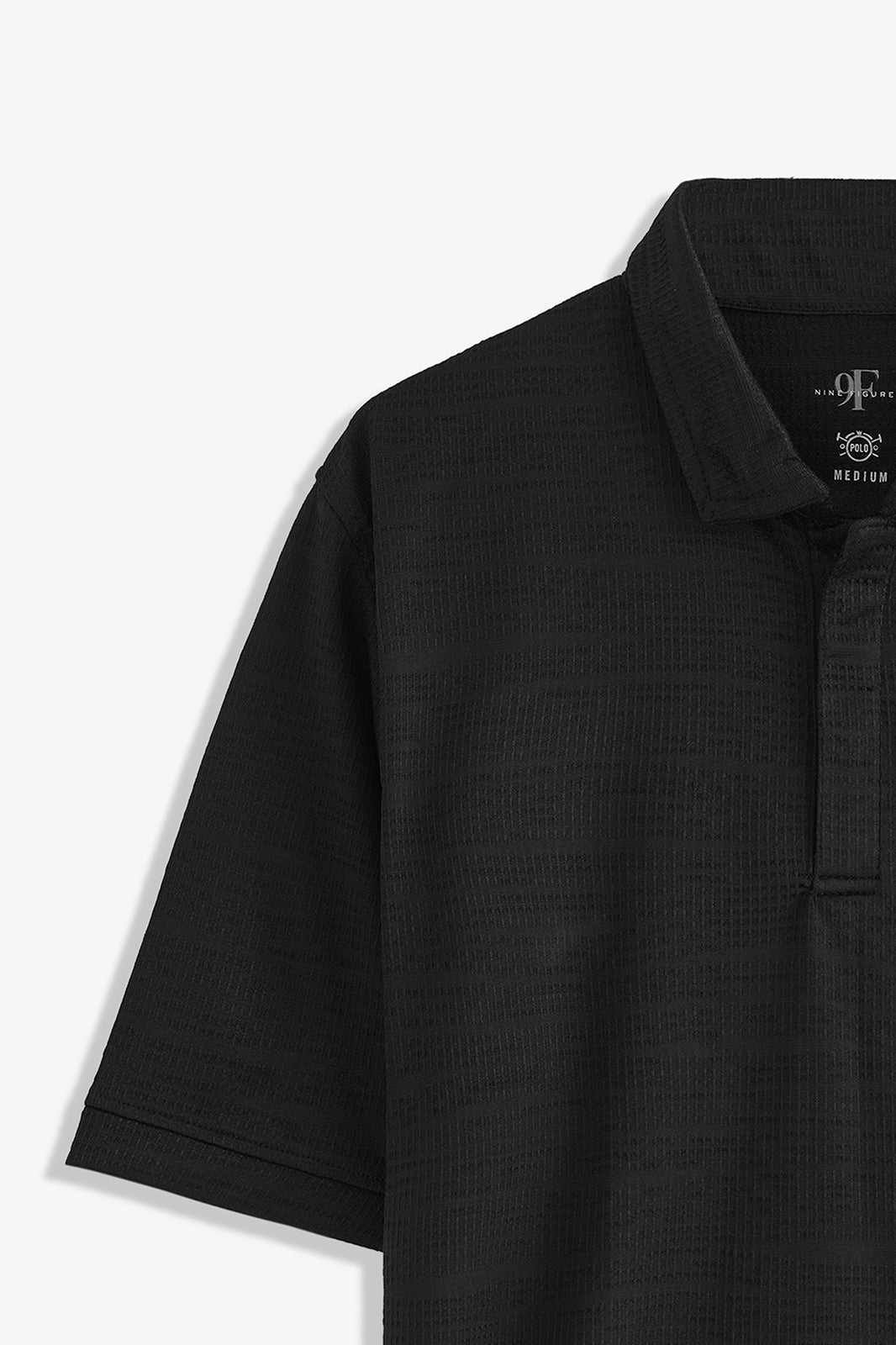 Double Placket Textured Polo