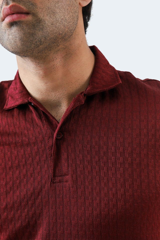 Textured Basic Polo