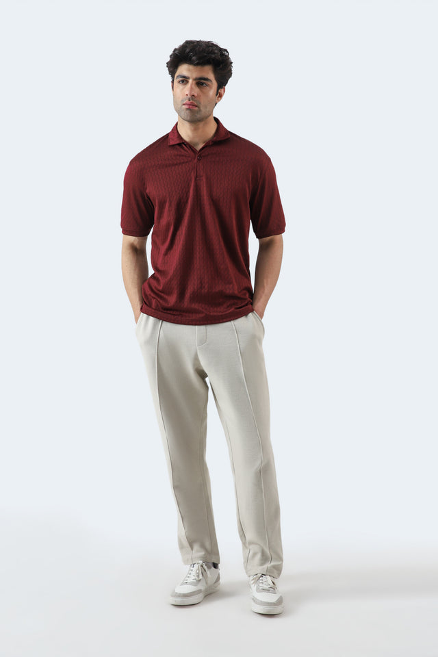 Textured Basic Polo