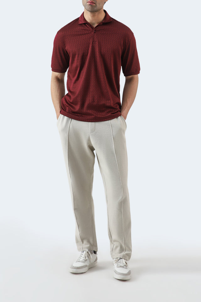 Textured Basic Polo
